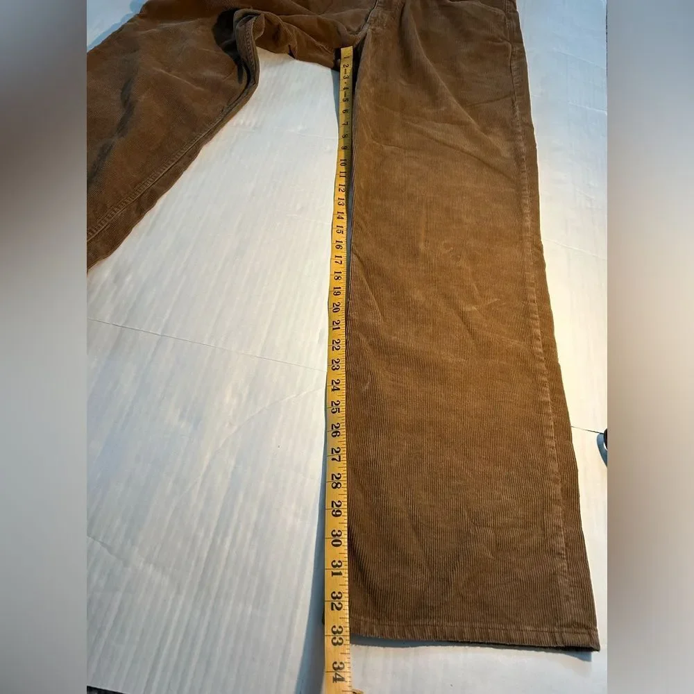 J Crew Men's Brown Corduroy Pants Size 36